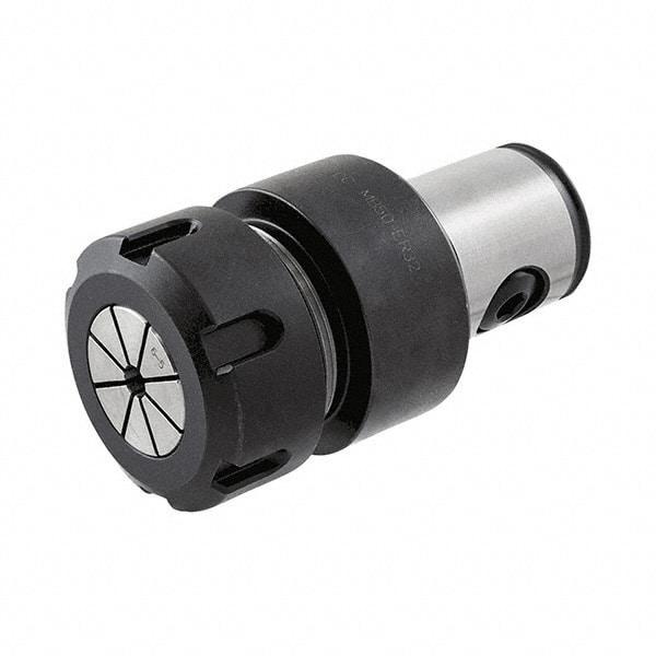 Iscar - 3mm to 26mm Capacity, 64mm Projection, Modular Connection, ER40 Collet Chuck - Through-Spindle - Exact Industrial Supply