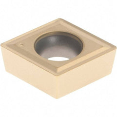 Iscar - CCMT3-1 Grade IC520N Cermet Turning Insert - TiCN/TiN Finish, 80° Diamond, 3/8" Inscr Circle, 5/32" Thick, 1/64" Corner Radius - Americas Industrial Supply