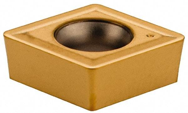 Iscar - CCMT3-2 Grade IC520N Cermet Turning Insert - TiCN/TiN Finish, 80° Diamond, 3/8" Inscr Circle, 5/32" Thick, 1/32" Corner Radius - Americas Industrial Supply