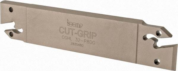 Iscar - 8" Groove Width, 40mm Max Depth of Cut, Left Hand Cut, CGH Indexable Grooving Blade - GIMF, GIMM 8CC, GIMY, GIMY (Full Radius), GIMY-F Insert Style, Series Cut Grip - Americas Industrial Supply