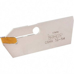 Iscar - 3.6 to 5mm Groove Width, 21mm Max Depth of Cut, Neutral Cut, CGHN Indexable Grooving Blade - Multiple Insert Styles, Series Cut Grip - Americas Industrial Supply