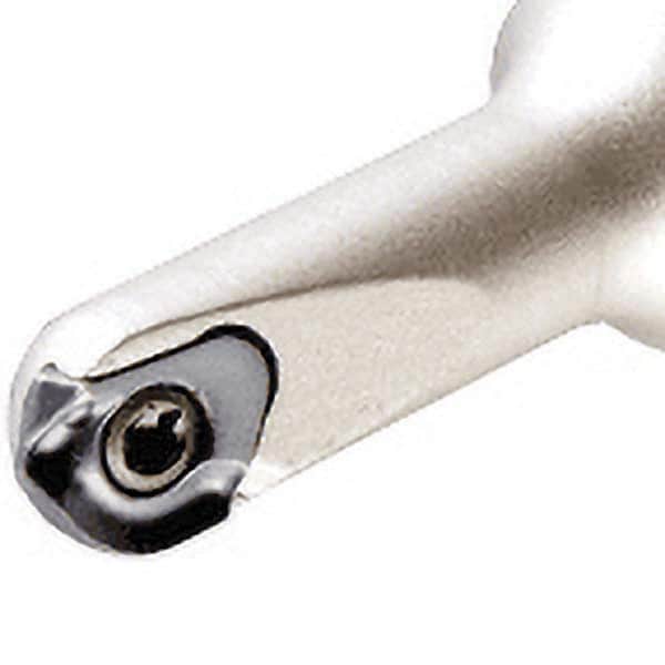 Iscar - 0.315" Cut Diam, 0.21" Max Depth of Cut, 1/2" Shank Diam, 3" OAL, Indexable Ball Nose End Mill - 1" Head Length, Straight Shank, CM D.31 Toolholder, CR-D8/.31 Insert - Americas Industrial Supply