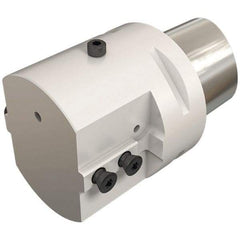 Iscar - 60mm Head Length, Modular Grooving Blade Holder Head - System Size C4, Through Coolant, Series CAMFIX, ExchangeableHeads - Americas Industrial Supply