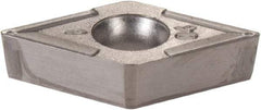 Iscar - DCGT3-1 Grade IC30N Cermet Turning Insert - Uncoated, 55° Diamond, 3/8" Inscr Circle, 5/32" Thick, 1/64" Corner Radius - Americas Industrial Supply