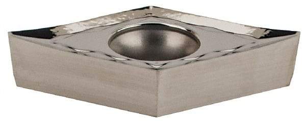 Iscar - DCGT3-1 AS Grade IC20 Carbide Turning Insert - Uncoated, 55° Diamond, 3/8" Inscr Circle, 5/32" Thick, 1/64" Corner Radius - Americas Industrial Supply