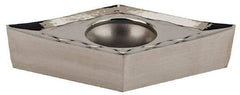 Iscar - DCGT3-1 AS Grade IC20 Carbide Turning Insert - Uncoated, 55° Diamond, 3/8" Inscr Circle, 5/32" Thick, 1/64" Corner Radius - Americas Industrial Supply