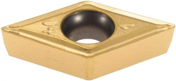 Iscar - DCMT3-1 SM Grade IC507 Carbide Turning Insert - TiCN/TiN Finish, 55° Diamond, 3/8" Inscr Circle, 5/32" Thick, 1/64" Corner Radius - Americas Industrial Supply