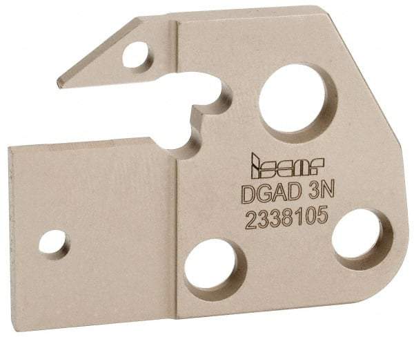 Iscar - 1.1811" Blade Height, 0.1575" Blade Width, 1.6339" OAL, Neutral Cut, Double End Indexable Cut-Off Blade - DGAD Blade - Americas Industrial Supply
