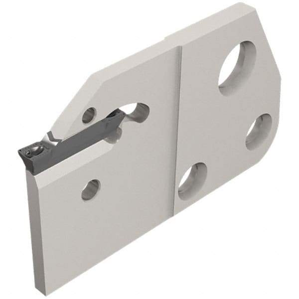 Iscar - 0.236 to 1/4" Groove Width, Right Hand Cut, DGAD Indexable Grooving Blade - 0.205 Seat Size, Multiple Insert Styles, Series Do-Grip - Americas Industrial Supply