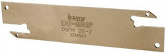 Iscar - 1.0236" Blade Height, 1/16" Blade Width, 4.3307" OAL, Neutral Cut, Double End Indexable Cut-Off Blade - DGFH Blade - Americas Industrial Supply