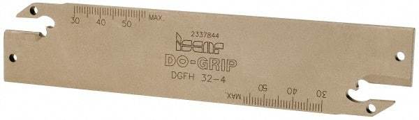 Iscar - 1.2598" Blade Height, 1/8" Blade Width, 5.9055" OAL, Neutral Cut, Double End Indexable Cut-Off Blade - DGFH Blade - Americas Industrial Supply