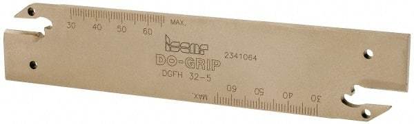 Iscar - 5" Groove Width, Neutral Cut, DGFH Indexable Grooving Blade - DGN-UT/UA, DGN-W, DGN/DGNC/DGNM-C, DGN/DGNM-J/JS/JT, DGR/L-C DGRC/LC-C, DGR/L-J/JS, GRIP, GRIP (Full Radius) Insert Style, Series Do-Grip & Heli-Grip - Americas Industrial Supply