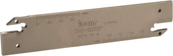 Iscar - 1.2598" Blade Height, 0.2047" Blade Width, 5.9055" OAL, Neutral Cut, Double End Indexable Cut-Off Blade - DGFH Blade - Americas Industrial Supply