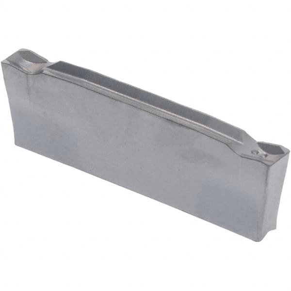 Iscar - DGN2202 IC20 Grade, 0.0866" Cutting Width, Carbide Cutoff Insert - Neutral Lead Angle, 0.0079" Cnr Rad, Double End - Americas Industrial Supply
