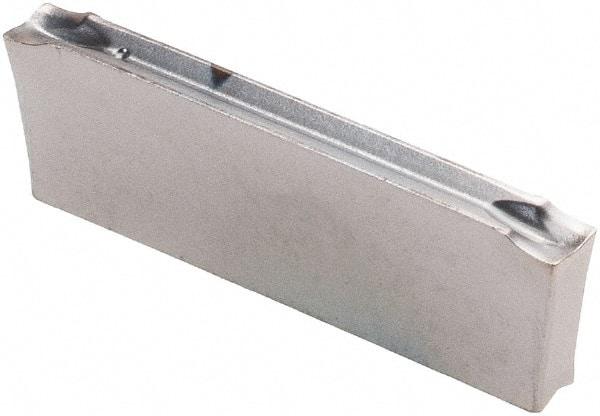 Iscar - DGN2202 IC354 Grade, 0.0866" Cutting Width, Carbide Cutoff Insert - Neutral Lead Angle, 0.0079" Cnr Rad, TiCN Coated, Double End - Americas Industrial Supply