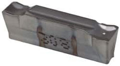 Iscar - DGN C IC308 Grade, 0.1575" Cutting Width, Carbide Cutoff Insert - 0° Neutral Lead Angle, 0.0118" Cnr Rad, TiCN Coated, Double End - Americas Industrial Supply