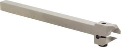 Iscar - External Thread, 0.394" Max Depth of Cut, 0.055" Min Groove Width, 5-1/2" OAL, Left Hand Indexable Grooving Cutoff Toolholder - 3/8" Shank Height x 3/8" Shank Width, DG.. Insert Style, DGT Toolholder Style, Series Do-Grip - Americas Industrial Supply