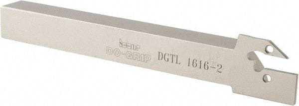 Iscar - External Thread, 0.689" Max Depth of Cut, 1.9mm Min Groove Width, 150mm OAL, Left Hand Indexable Grooving Cutoff Toolholder - 16mm Shank Height x 16mm Shank Width, DG.. Insert Style, DGT Toolholder Style, Series Do-Grip - Americas Industrial Supply