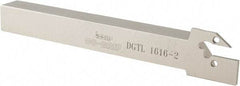 Iscar - External Thread, 0.689" Max Depth of Cut, 1.9mm Min Groove Width, 150mm OAL, Left Hand Indexable Grooving Cutoff Toolholder - 16mm Shank Height x 16mm Shank Width, DG.. Insert Style, DGT Toolholder Style, Series Do-Grip - Americas Industrial Supply
