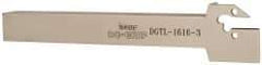 Iscar - DGT, Left Hand Cut, 1.38" Max Workpc Diam, DG. 1.., DG. 3.. Insert, Indexable Cutoff Toolholder - 16mm Shank Width, 16mm Shank Height, 150mm OAL - Americas Industrial Supply