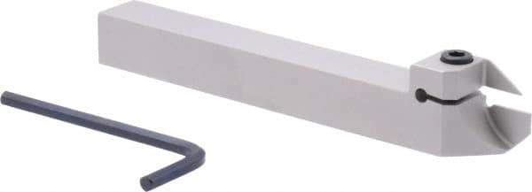 Iscar - External Thread, 0.5906" Max Depth of Cut, 1.4mm Min Groove Width, 140mm OAL, Right Hand Indexable Grooving Cutoff Toolholder - 16mm Shank Height x 16mm Shank Width, DG.. Insert Style, DGT Toolholder Style, Series Do-Grip - Americas Industrial Supply