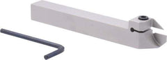 Iscar - External Thread, 0.5906" Max Depth of Cut, 1.4mm Min Groove Width, 140mm OAL, Right Hand Indexable Grooving Cutoff Toolholder - 16mm Shank Height x 16mm Shank Width, DG.. Insert Style, DGT Toolholder Style, Series Do-Grip - Americas Industrial Supply