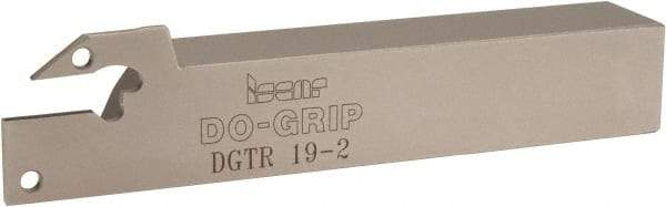 Iscar - 0.075" Min Groove Width, 4-1/2" OAL, Right Hand Indexable Grooving Cutoff Toolholder - 3/4" Shank Height x 3/4" Shank Width, DG. 1../DG. 2.. Insert Style, DGT Toolholder Style, Series Do Grip - Americas Industrial Supply