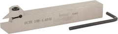 Iscar - External Thread, 0.591" Max Depth of Cut, 0.055" Min Groove Width, 5-1/2" OAL, Right Hand Indexable Grooving Cutoff Toolholder - 3/4" Shank Height x 3/4" Shank Width, DG.. Insert Style, DGT Toolholder Style, Series Do-Grip - Americas Industrial Supply