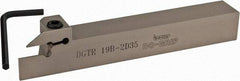 Iscar - External Thread, 0.689" Max Depth of Cut, 0.075" Min Groove Width, 5-1/2" OAL, Right Hand Indexable Grooving Cutoff Toolholder - 0.063 Seat Size, 3/4" Shank Height x 3/4" Shank Width, DG.. Insert Style, DGT Toolholder Style, Series Do-Grip - Americas Industrial Supply