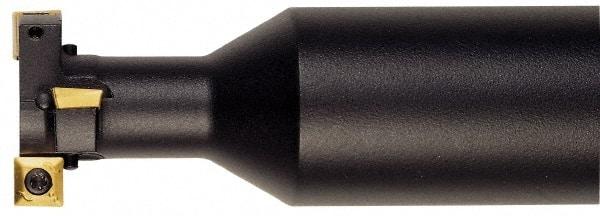 Iscar - 0.78" Cutting Diam x 0.32" Cutting Width, 2 Cutter Inserts, 5/8" Shank Diam, Indexable T-Slot Cutter - Insert Style QOMT-HQ\xB6XOMT-HQ, 3-1/4" OAL, 1 Flute - Americas Industrial Supply