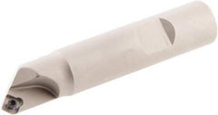 Iscar - 0° Lead Angle, 0.63" Max Cut Diam, 5/16" Min Cut Diam, 0.15" Max Depth of Cut, Indexable Chamfer and Angle End Mill - 1 Insert, SDMT..AD.N Insert Style, 3-1/4" Overall Length, Straight Shank, 45° Included Angle - Americas Industrial Supply