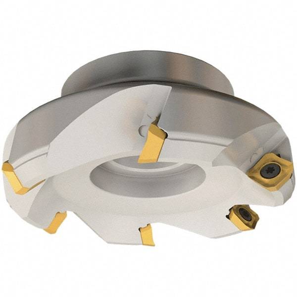 Iscar - 50mm Cut Diam, 22mm Arbor Hole, 6.5mm Max Depth of Cut, 45° Indexable Chamfer & Angle Face Mill - 3 Inserts, SE.. 12 Insert, Right Hand Cut, 3 Flutes, Series IscarMill - Americas Industrial Supply