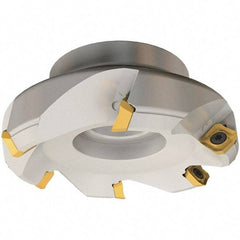 Iscar - 50mm Cut Diam, 22mm Arbor Hole, 6.5mm Max Depth of Cut, 45° Indexable Chamfer & Angle Face Mill - 3 Inserts, SE.. 12 Insert, Right Hand Cut, 3 Flutes, Series IscarMill - Americas Industrial Supply