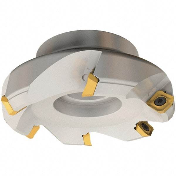 Iscar - 90.9mm Cut Diam, 27mm Arbor Hole, 6.5mm Max Depth of Cut, 45° Indexable Chamfer & Angle Face Mill - 6 Inserts, SE.. 12 Insert, Right Hand Cut, 6 Flutes, Series IscarMill - Americas Industrial Supply