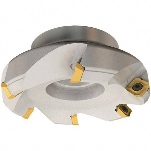 Iscar - 135mm Cut Diam, 40mm Arbor Hole, 6.5mm Max Depth of Cut, 45° Indexable Chamfer & Angle Face Mill - 7 Inserts, SE.. 12 Insert, Right Hand Cut, 7 Flutes, Series IscarMill - Americas Industrial Supply