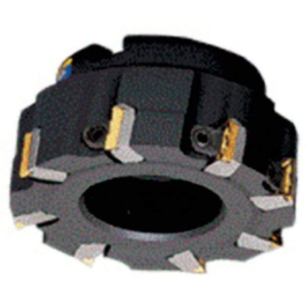 Iscar - 6 Inserts, 80mm Cut Diam, 27mm Arbor Diam, 18mm Max Depth of Cut, Indexable Square-Shoulder Face Mill - 0/90° Lead Angle, 50mm High, TPKN 2204 Insert Compatibility, Series IscarMill - Americas Industrial Supply