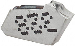 Iscar - GFN J IC328 Grade, 0.063" Cutting Width, Carbide Cutoff Insert - 0° Neutral Lead Angle, 0.0063" Cnr Rad, TiCN Coated, Single End - Americas Industrial Supply