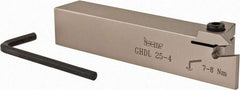 Iscar - GHD, External, Left Hand, 10mm Max Depth of Cut, 4 to 5mm Groove Width, Indexable Grooving Tool Holder - GI.. Insert Compatibility, 25mm Shank Height, 25mm Shank Width, 135mm OAL - Americas Industrial Supply