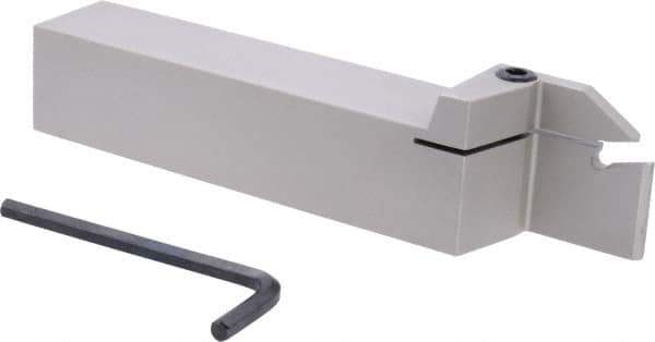 Iscar - External Thread, 1.26" Max Depth of Cut, 0.236" Min Groove Width, 7" OAL, Right Hand Indexable Grooving Cutoff Toolholder - 1-1/4" Shank Height x 1-1/4" Shank Width, GI.. Insert Style, GHG Toolholder Style, Series Cut Grip - Americas Industrial Supply