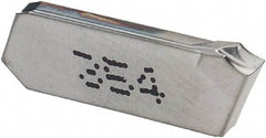 Iscar - 22GIM Grade IC354, 2.2mm Cutting Width Carbide Grooving Insert - Neutral, 0.17mm Corner Radius, TiCN Finish - Americas Industrial Supply
