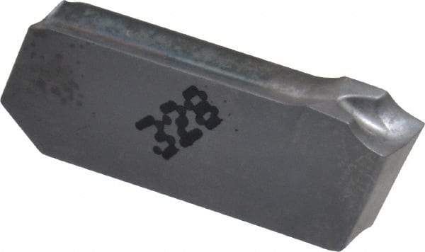 Iscar - 3GIM J Grade IC328, 3mm Cutting Width Carbide Grooving Insert - Neutral, 0.22mm Corner Radius, TiCN Finish - Americas Industrial Supply