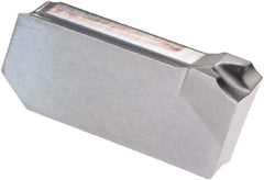 Iscar - 3JS15GIM Grade IC328, 3mm Cutting Width Carbide Grooving Insert - Right Hand, 0.02mm Corner Radius, TiCN Finish - Americas Industrial Supply