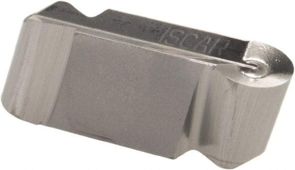 Iscar - 400200GIPA Grade IC20, 3.99mm Cutting Width Carbide Grooving Insert - 2.01mm Max Depth of Cut, Neutral, 2.01mm Corner Radius, Uncoated - Americas Industrial Supply