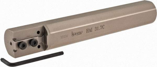 Iscar - HAI, Internal, Right Hand, Indexable Grooving Tool Holder - 1-1/4" Shank Width, 8" OAL, Through Coolant - Americas Industrial Supply