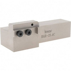 Iscar - External Thread, 5-1/2" OAL, Right Hand Indexable Grooving Cutoff Toolholder - 1" Shank Height x 1" Shank Width, HAR Toolholder Style, Series Heliface - Americas Industrial Supply