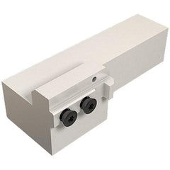 Iscar - External Thread, 6.3" OAL, Right Hand Indexable Grooving Cutoff Toolholder - 1-1/4" Shank Height x 1-1/4" Shank Width, HAR Toolholder Style, Series Heliface - Americas Industrial Supply