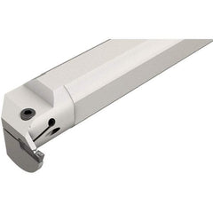 Iscar - HELII, Internal, Left Hand, 0.197" Max Depth of Cut, 0.118 to 1/8" Groove Width, Indexable Grooving Tool Holder - 3/4" Shank Width, 6-1/2" OAL, Through Coolant - Americas Industrial Supply