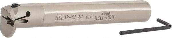 Iscar - HELII, Internal, Right Hand, 0.393" Max Depth of Cut, 0.157 to 3/16" Groove Width, Indexable Grooving Tool Holder - 1" Shank Width, 7" OAL, Through Coolant - Americas Industrial Supply