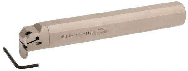 Iscar - HELII, Internal, Right Hand, 0.472" Max Depth of Cut, 0.157 to 3/16" Groove Width, Indexable Grooving Tool Holder - 1-1/2" Shank Width, 10" OAL, Through Coolant - Americas Industrial Supply