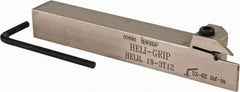 Iscar - HELI, External, Left Hand, 0.47" Max Depth of Cut, 0.118 to 1/8" Groove Width, Indexable Grooving Tool Holder - 3/4" Shank Height, 3/4" Shank Width, 5-1/2" OAL - Americas Industrial Supply